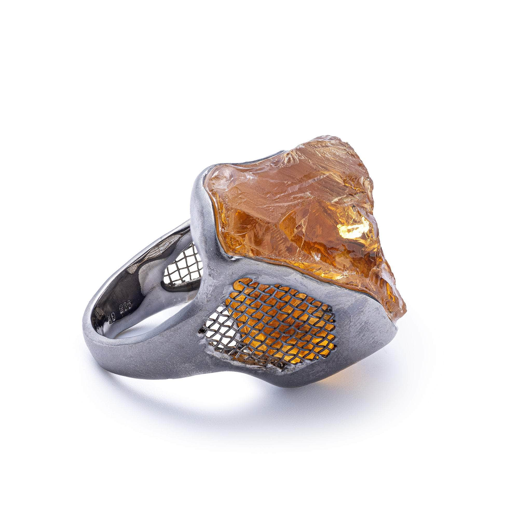 Almaaz Rough Citrine Ring GERMAN KABIRSKI