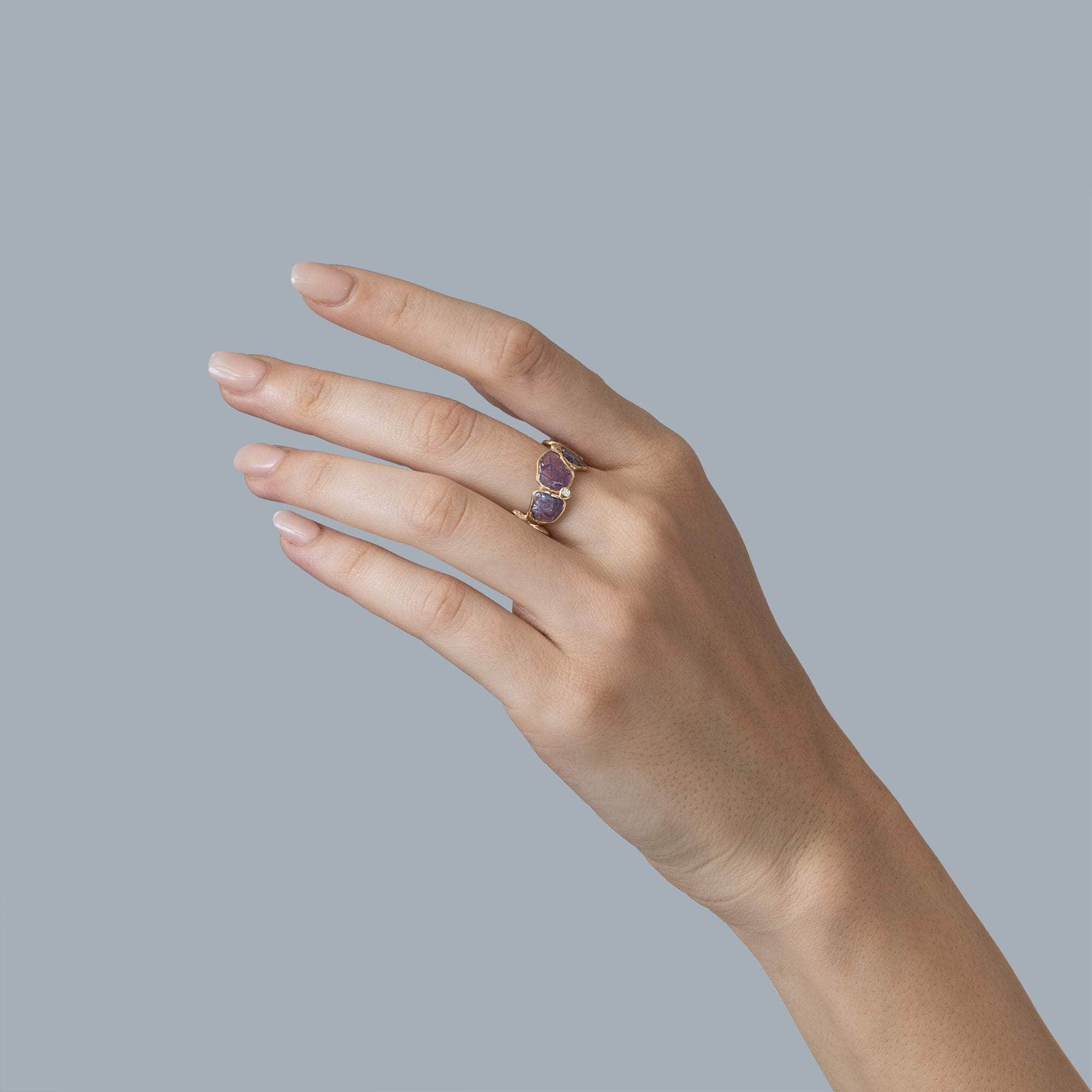 Cyrus Fancy Sapphire and Diamond Ring GERMAN KABIRSKI