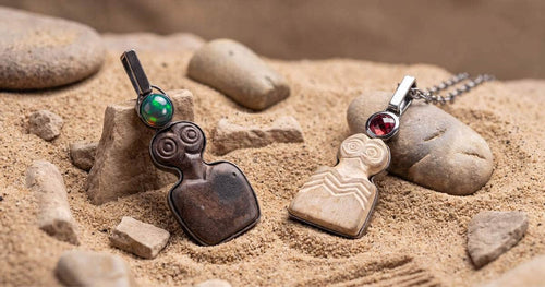 eye idols artifact jewelry by german kabirski