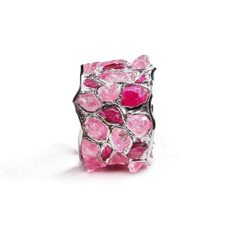 Alcina Ruby Pink Sapphire Silver Ring GERMAN KABIRSKI