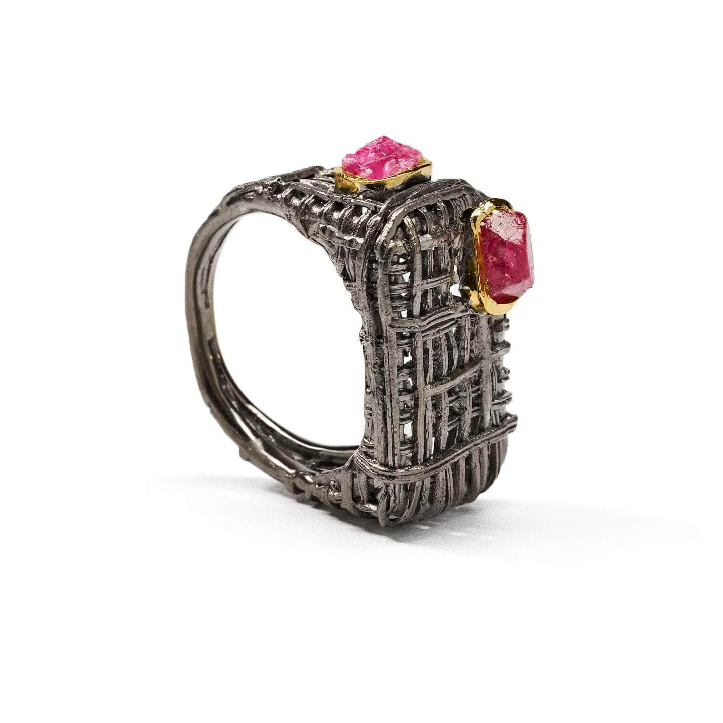 Wenn Pink Spinel Rough Ring GERMAN KABIRSKI