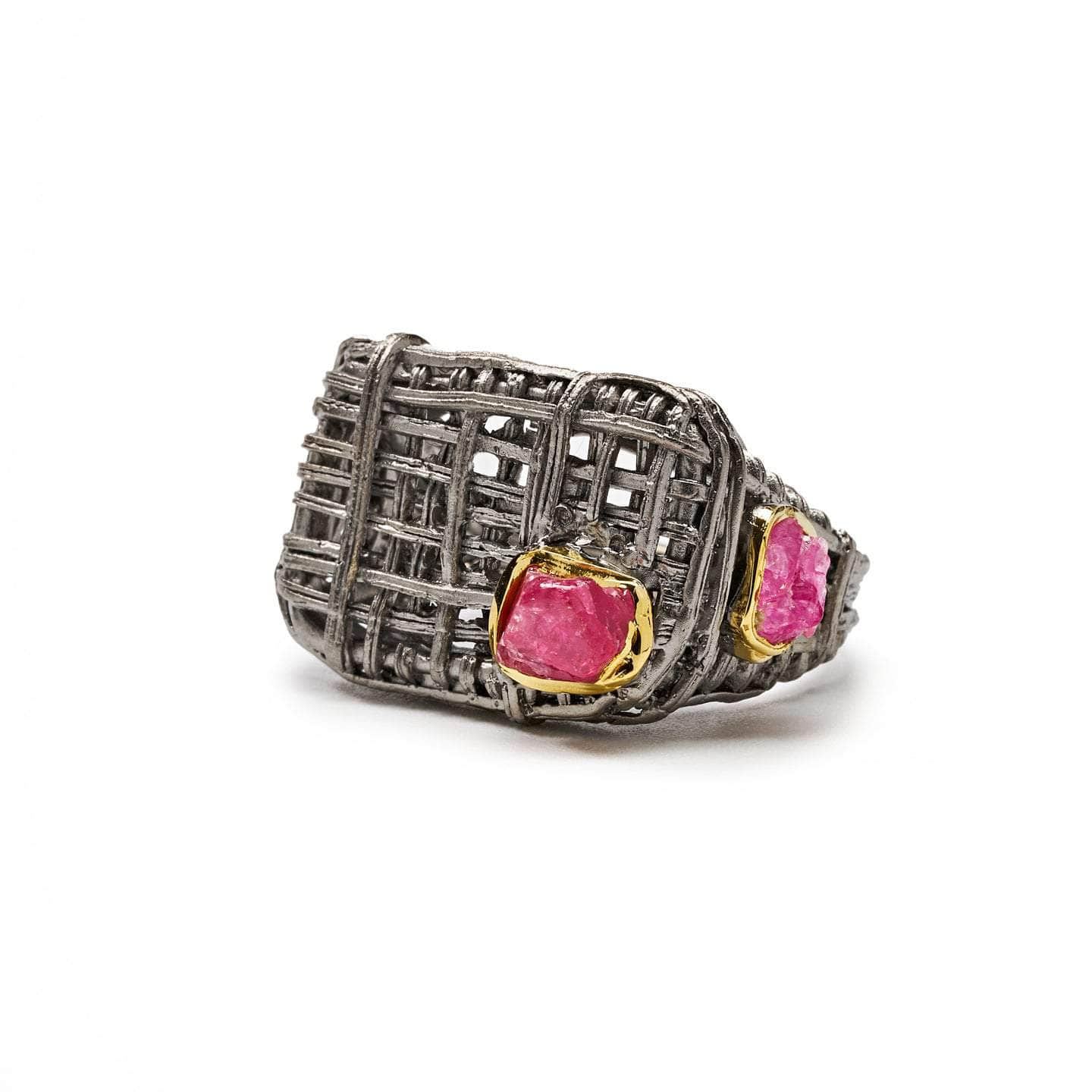 Wenn Pink Spinel Rough Ring GERMAN KABIRSKI