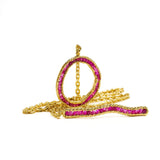 Tiann Pink Sapphire Rough Necklace GERMAN KABIRSKI
