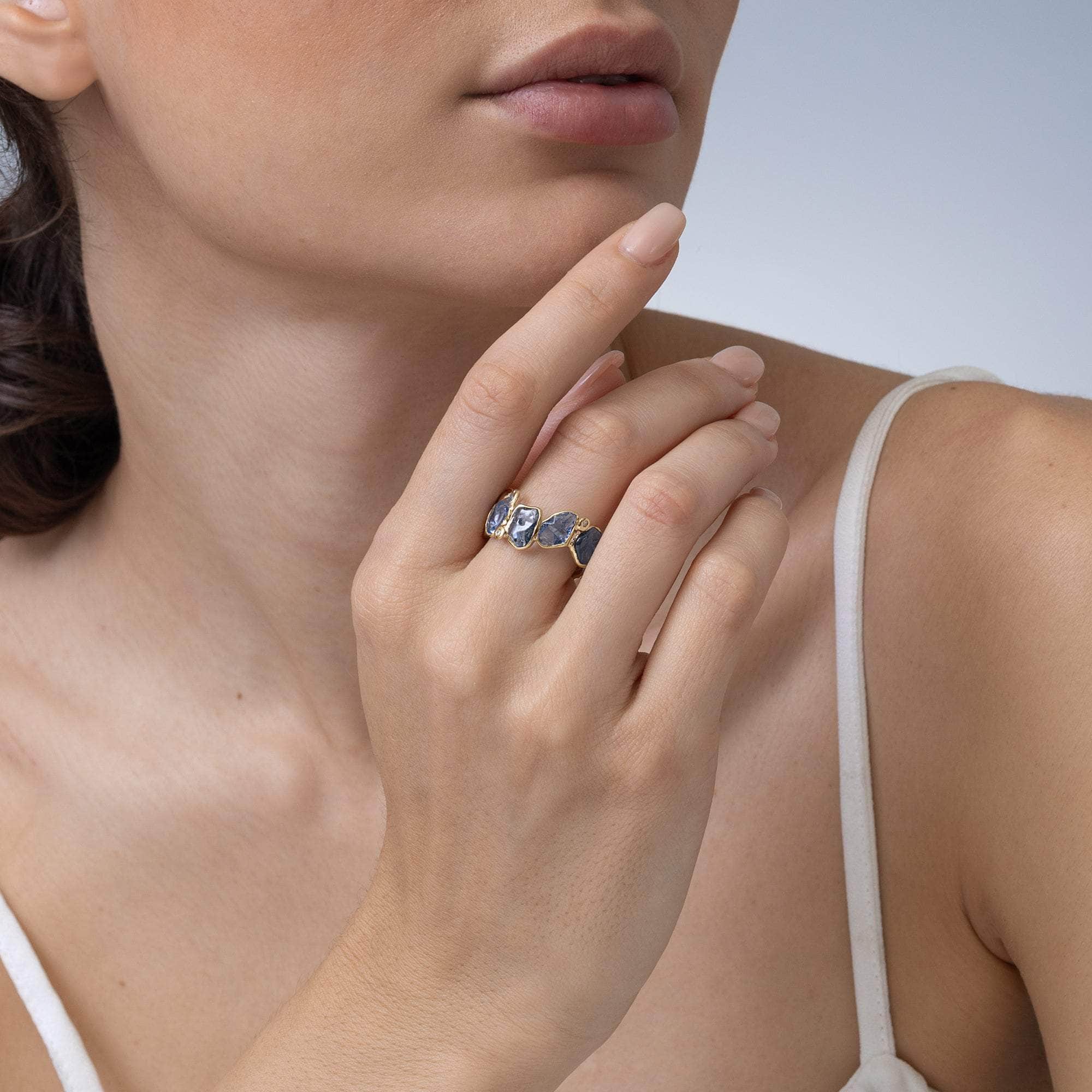 Cyrus Sapphire and Diamond Ring GERMAN KABIRSKI