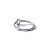 Sappho Rough Pink Sapphire Ring (White Rhodium) GERMAN KABIRSKI