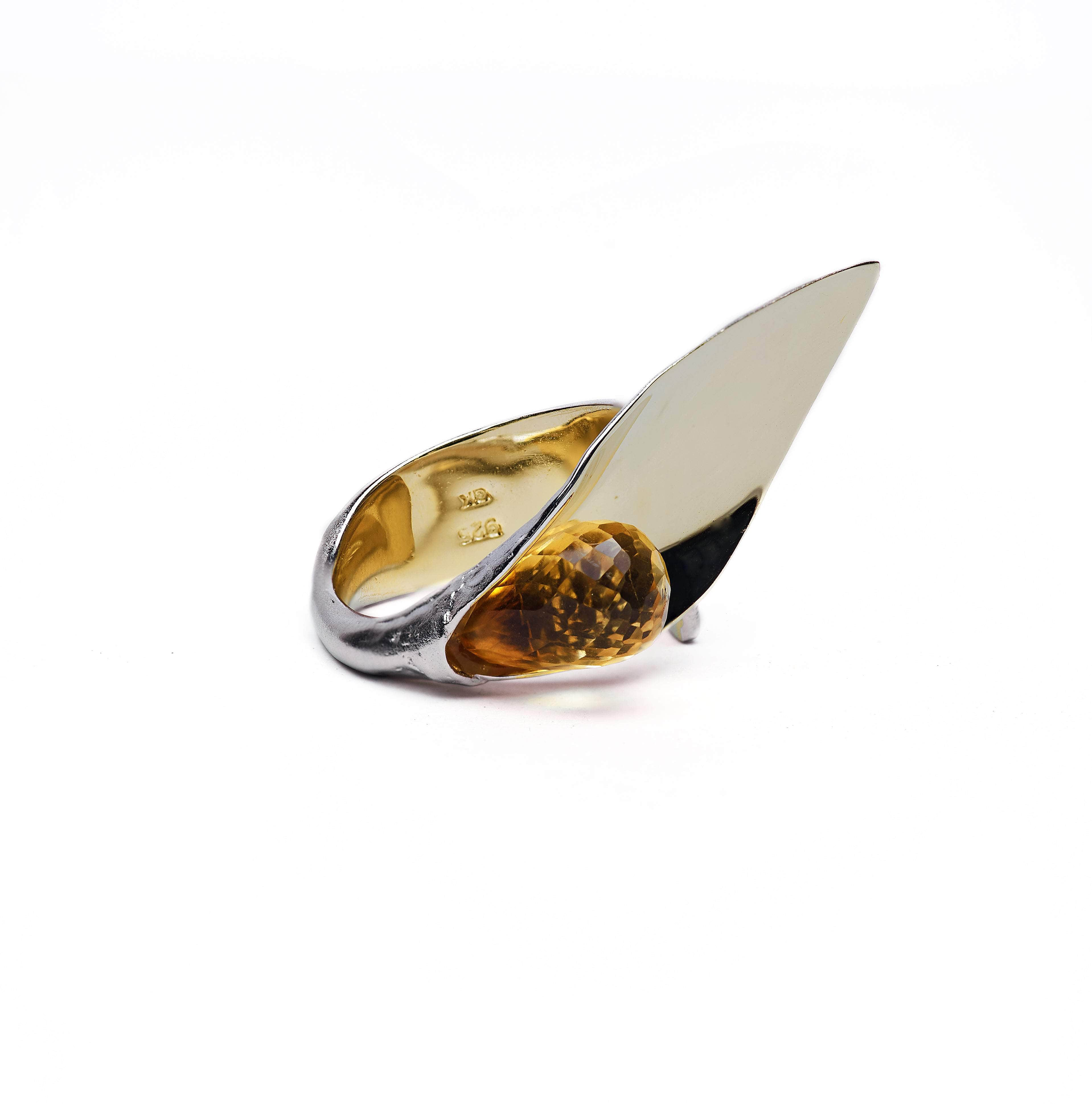 Lamina Citrine Ring GERMAN KABIRSKI