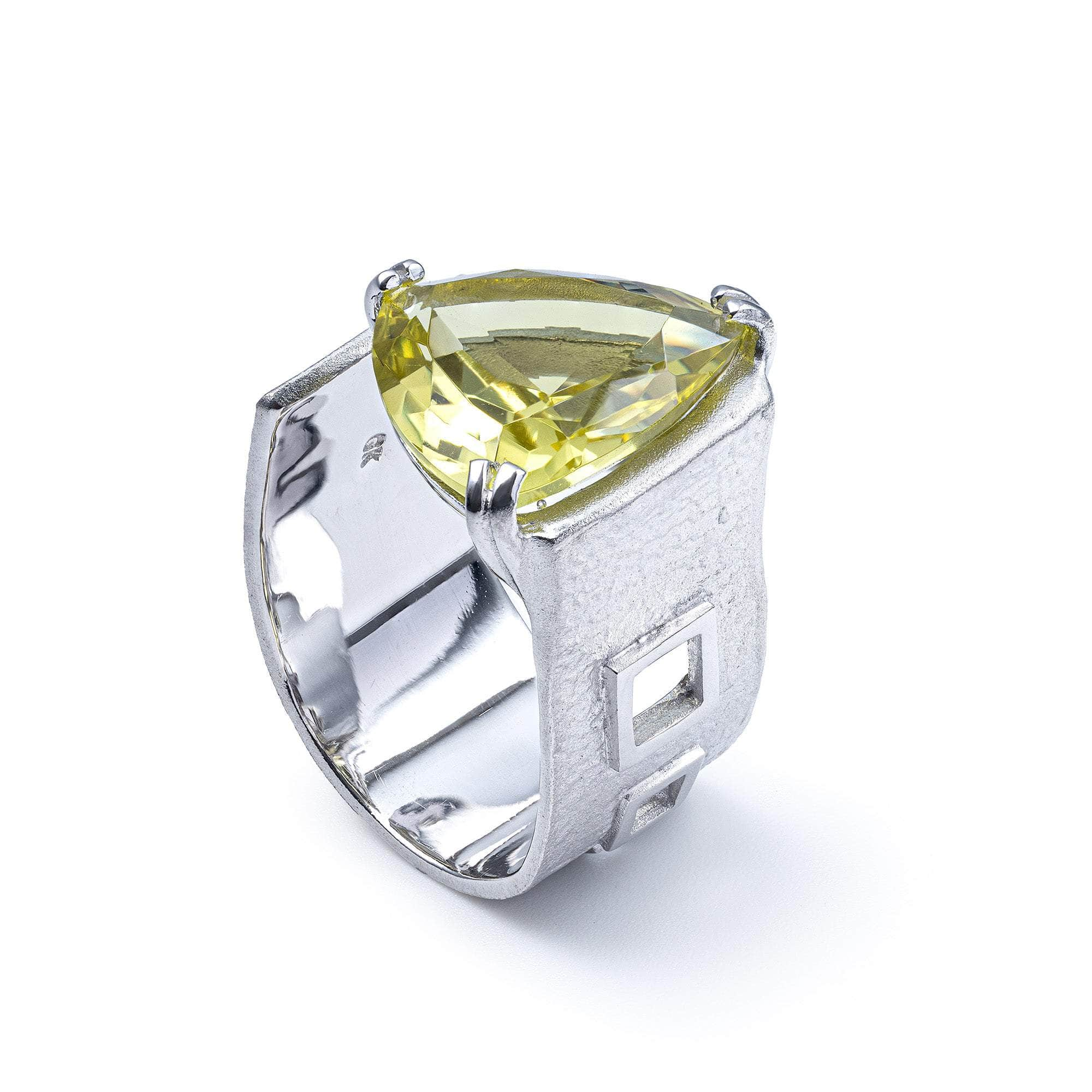 Atum Lemon Quartz Ring