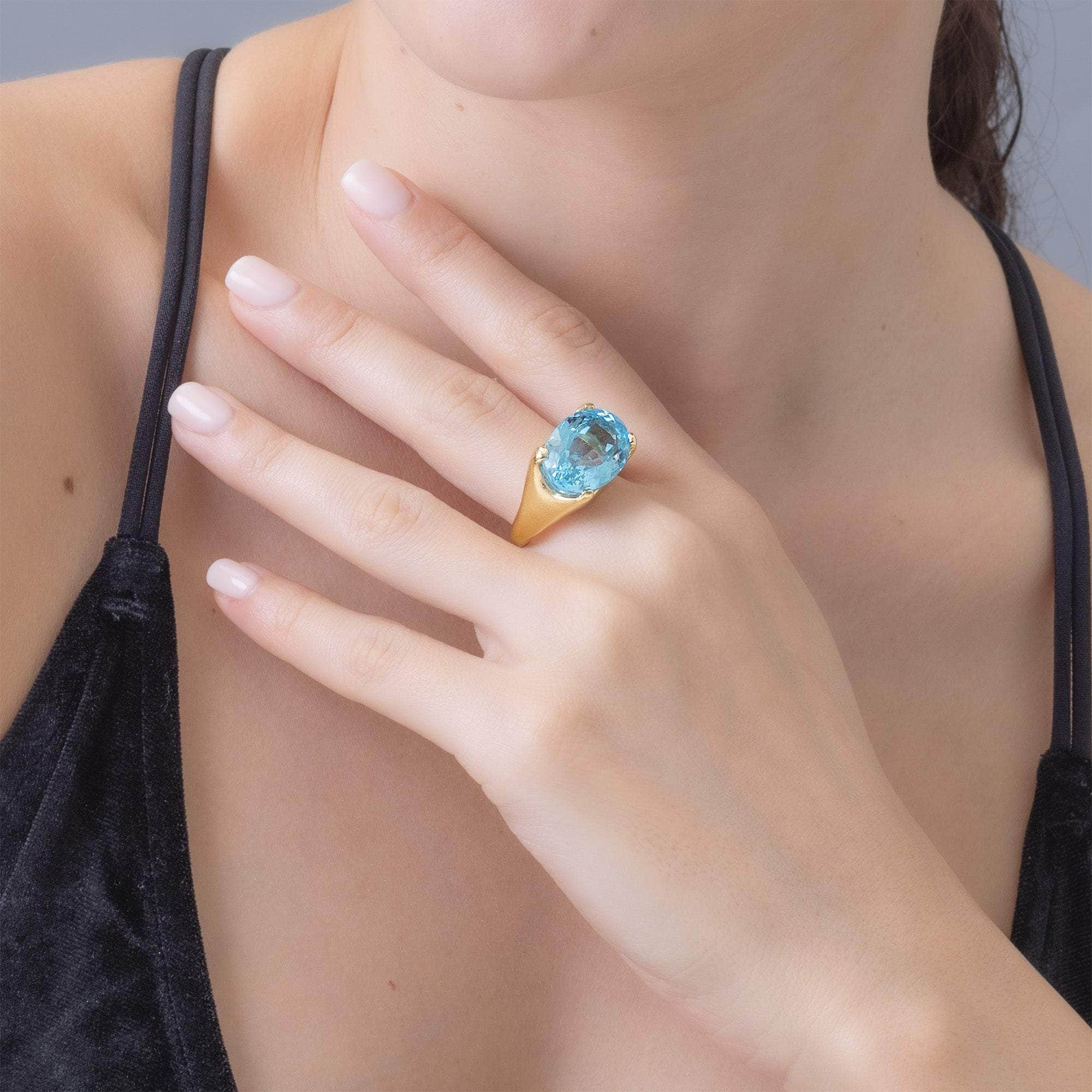 Nerine Blue Topaz Ring GERMAN KABIRSKI