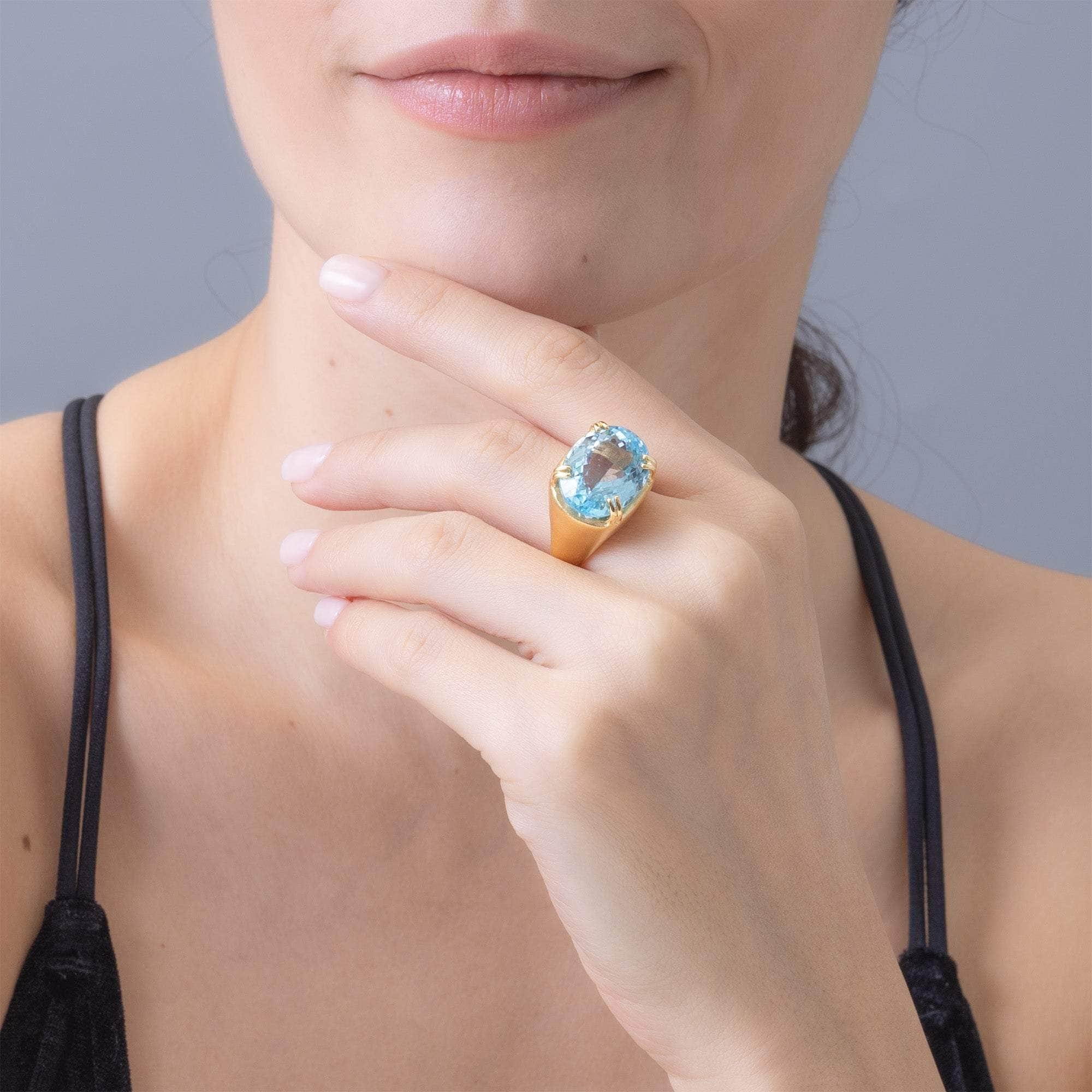 Tethys Blue Topaz Ring GERMAN KABIRSKI