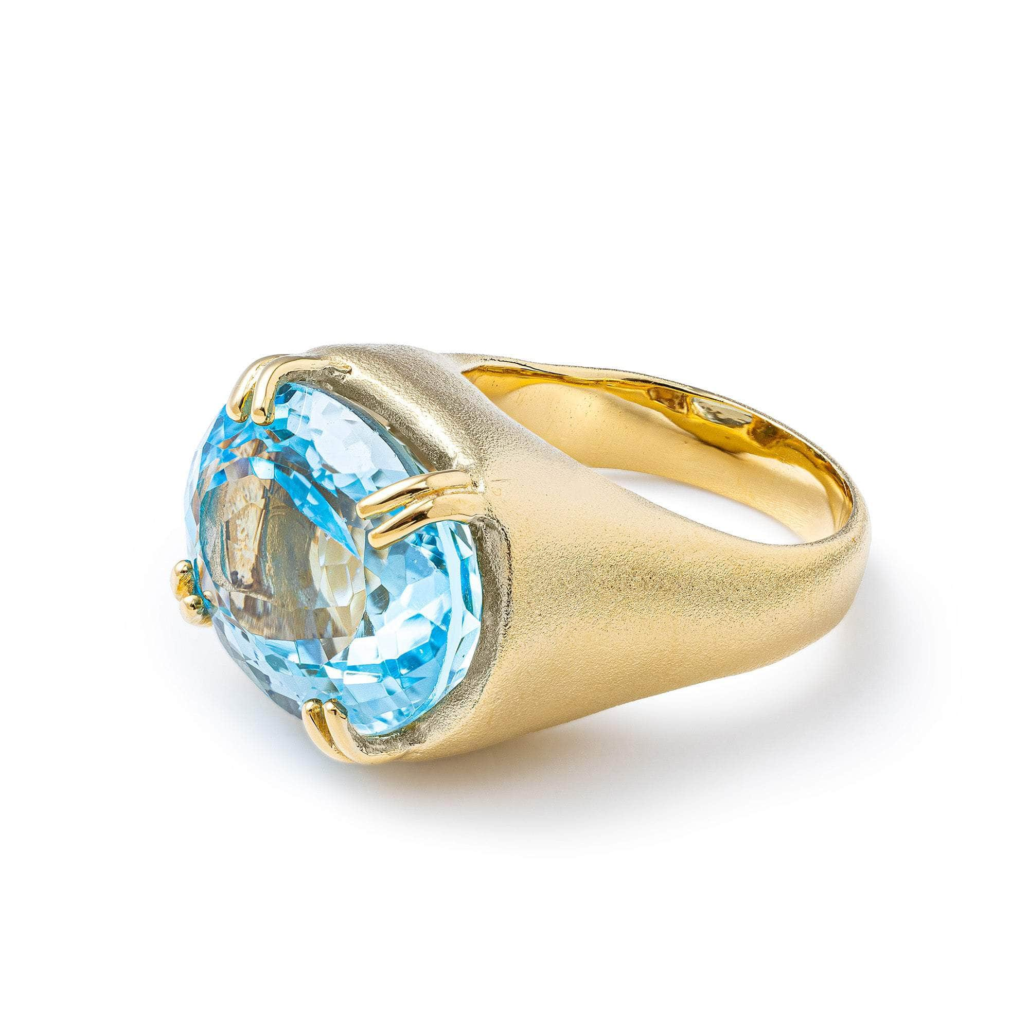 Tethys Blue Topaz Ring