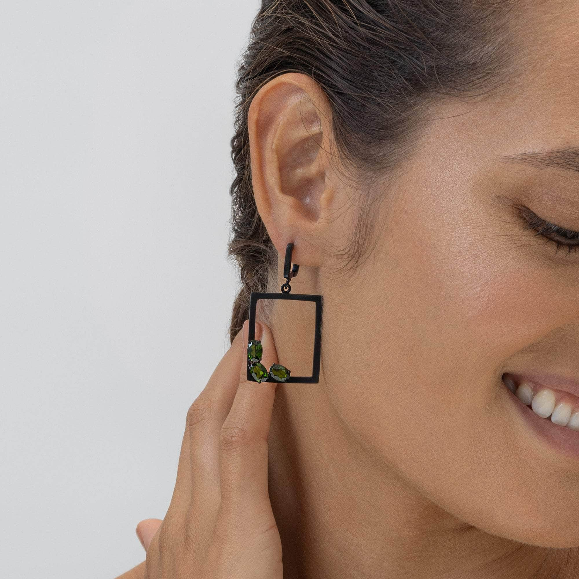 Hazo Chrome Diopside Earrings GERMAN KABIRSKI