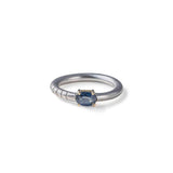 Nabu Blue Sapphire Ring (White Rhodium) GERMAN KABIRSKI