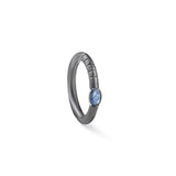 Kleo Blue Sapphire Ring (Black Rhodium) GERMAN KABIRSKI