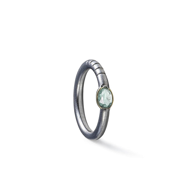 Thina Green Sapphire Ring (Black Rhodium) GERMAN KABIRSKI