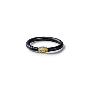 Thaia Yellow Sapphire Ring (Anthracite) GERMAN KABIRSKI
