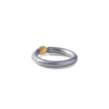 Juna Orange Sapphire Ring (White Rhodium) GERMAN KABIRSKI
