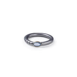 Kein Light Blue Sapphire Ring (Black Rhodium) GERMAN KABIRSKI