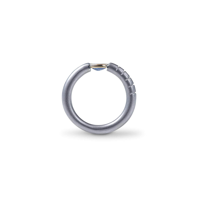 Kein Light Blue Sapphire Ring (White Rhodium) GERMAN KABIRSKI