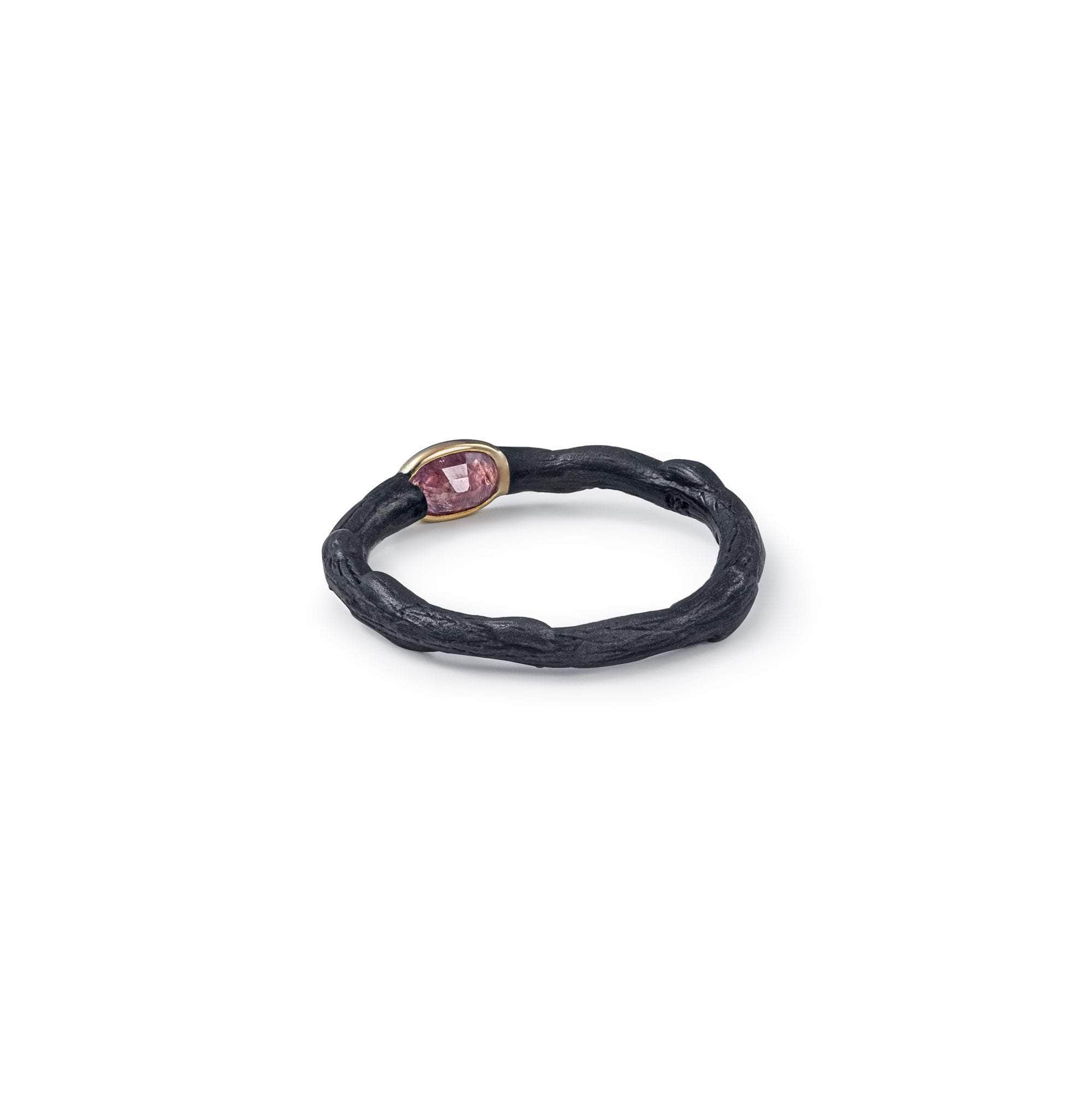 Zwart Pink Sapphire Ring (Black Anthracite) GERMAN KABIRSKI