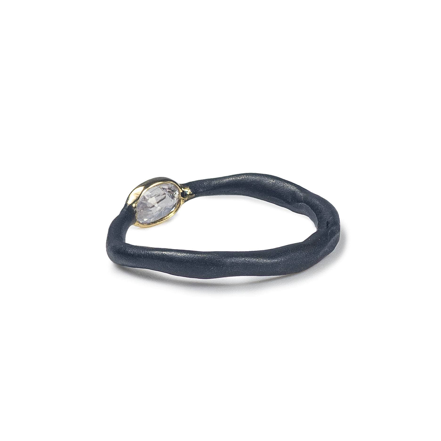 Orchis Lavender Sapphire Ring (Black Anthracite) GERMAN KABIRSKI