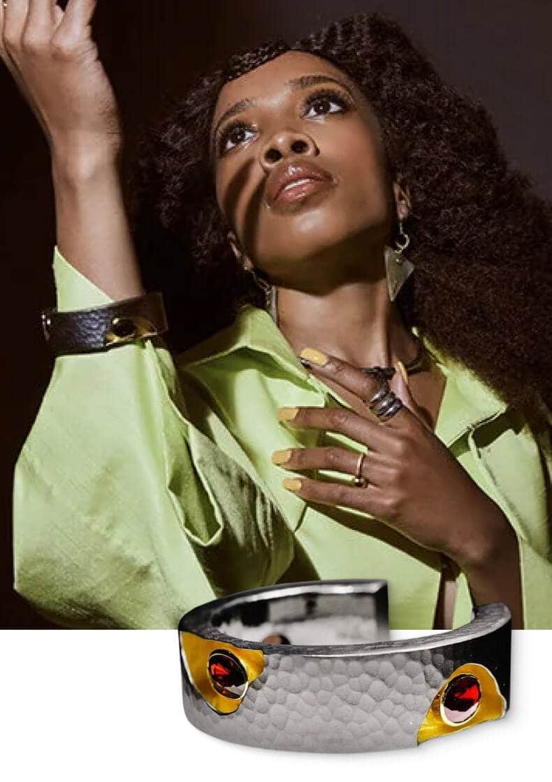  wearing German Kabirski Jewelry
