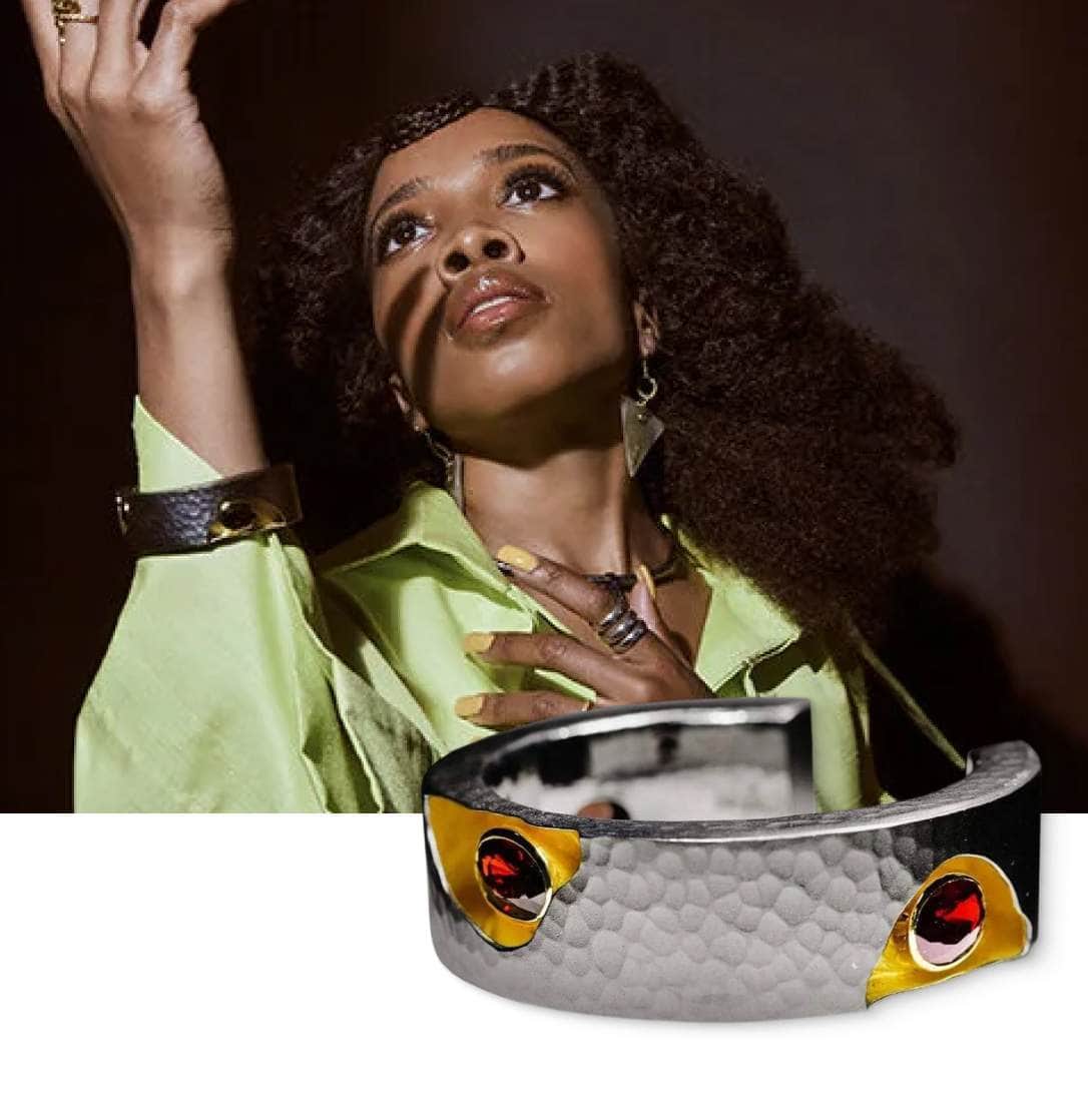 Nathanya Alexander wearing german kabirski bracelet