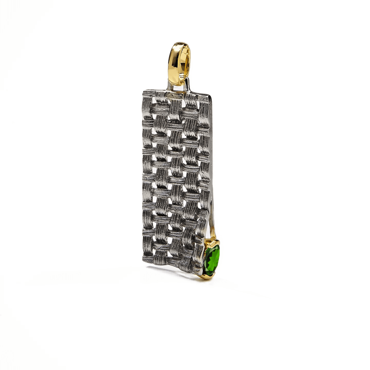 Accalia Pendant Personalized & Co-Designed with Custom Options: Sapphire, Rhodolite, Chrome Diopside, Peridot, Garnet, Citrine, White or Black Rhodium, Gold