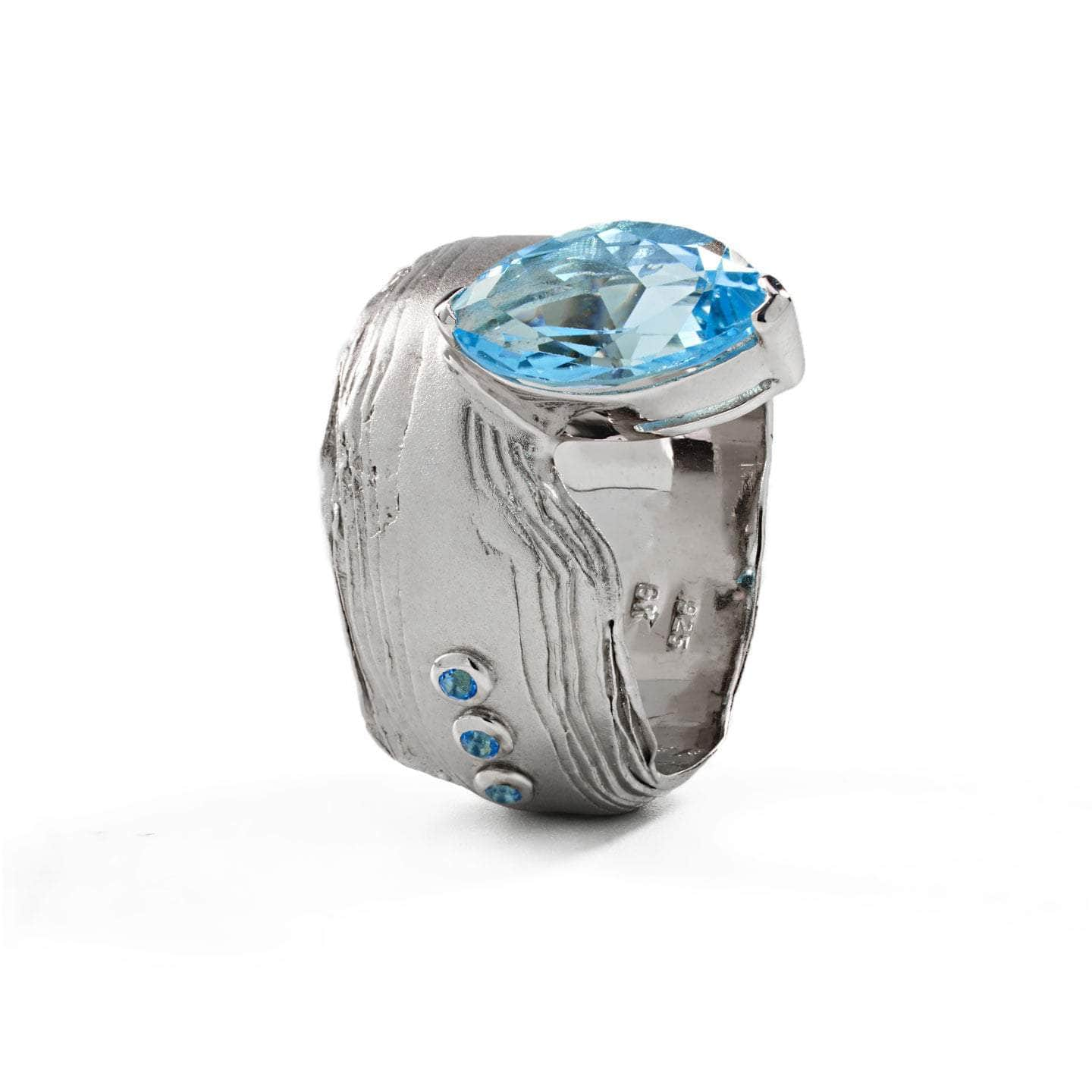 Aevin Blue Topaz Ring GERMAN KABIRSKI