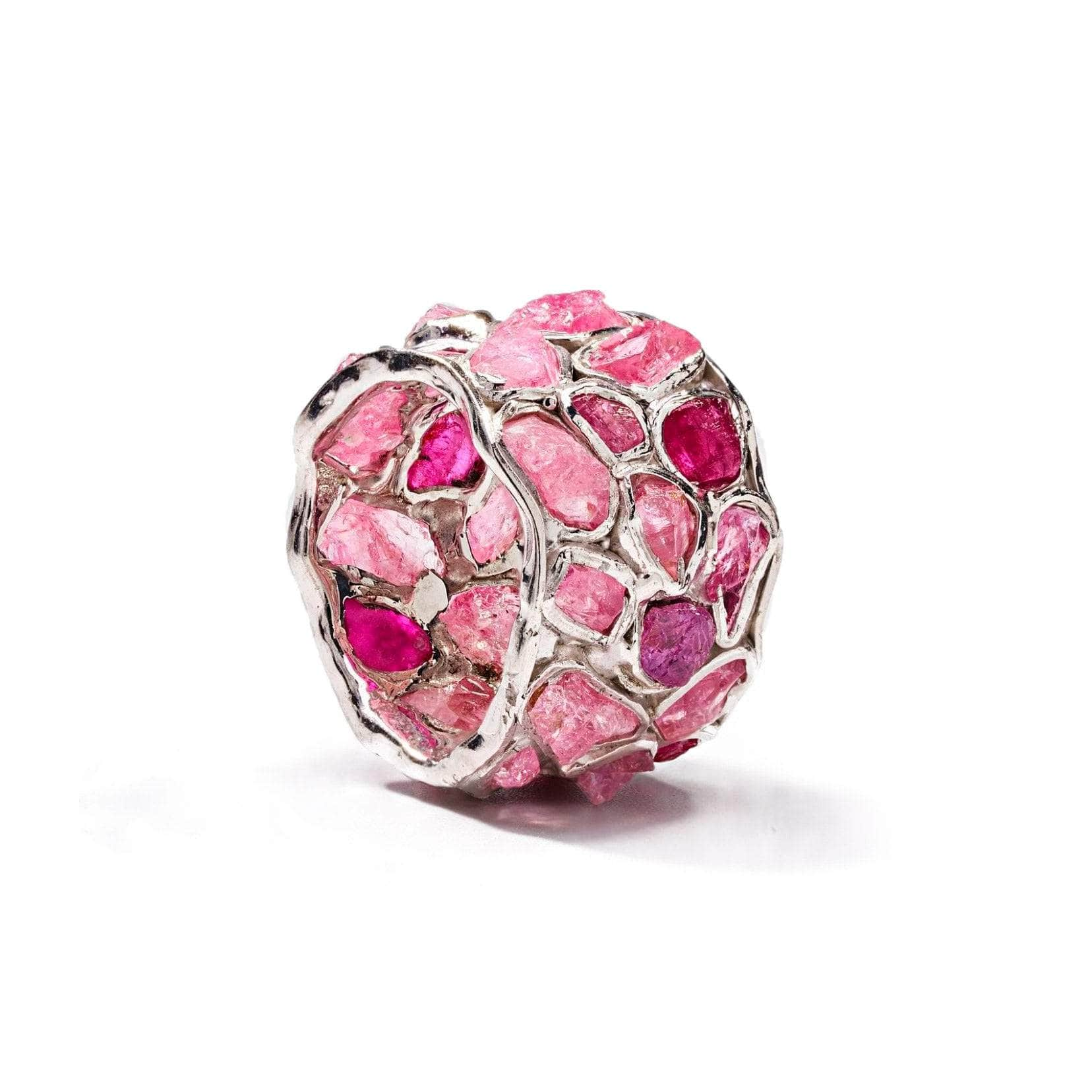 Alcina Ruby Pink Sapphire Silver Ring GERMAN KABIRSKI