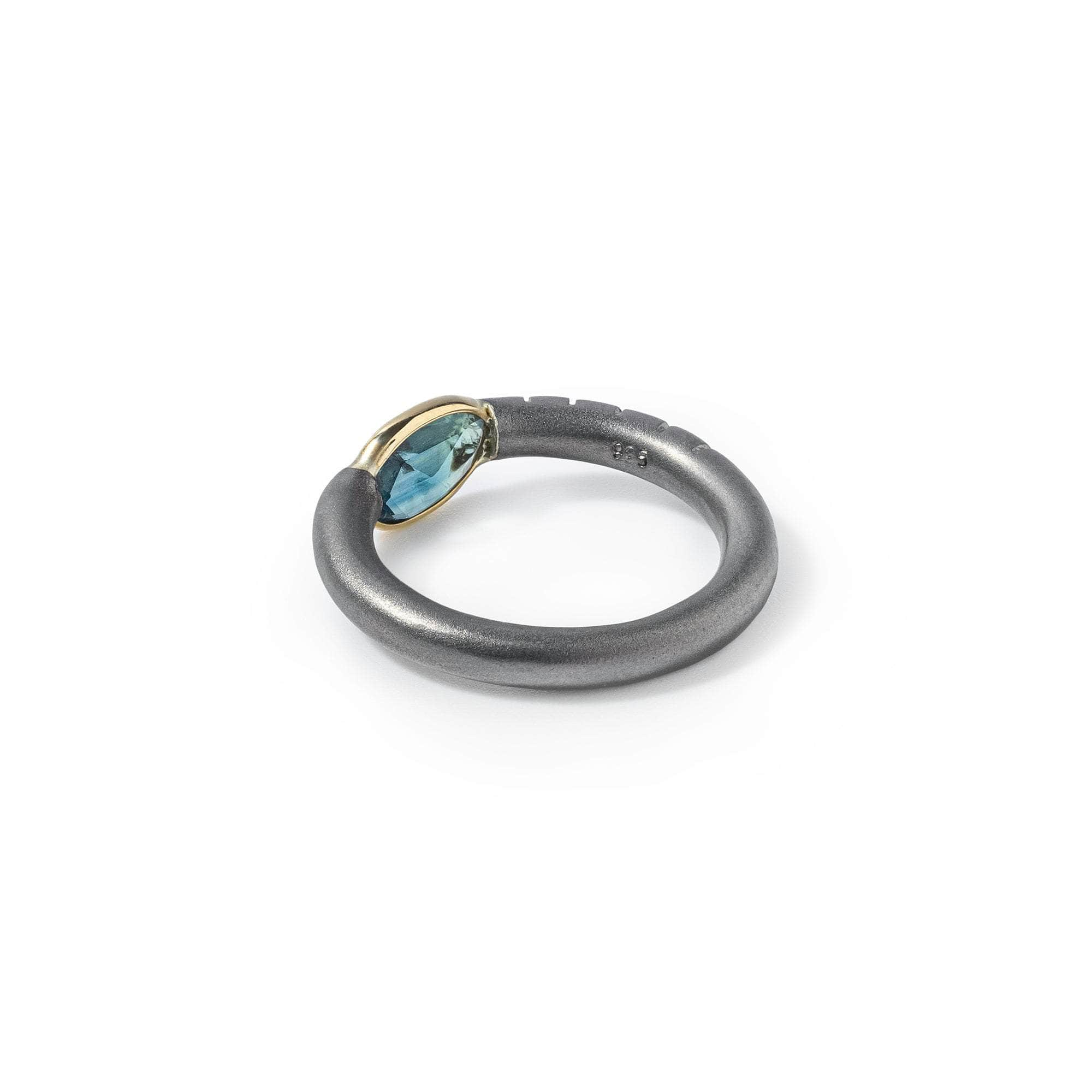 Aoki Blue Sapphire Ring (Black Rhodium) GERMAN KABIRSKI