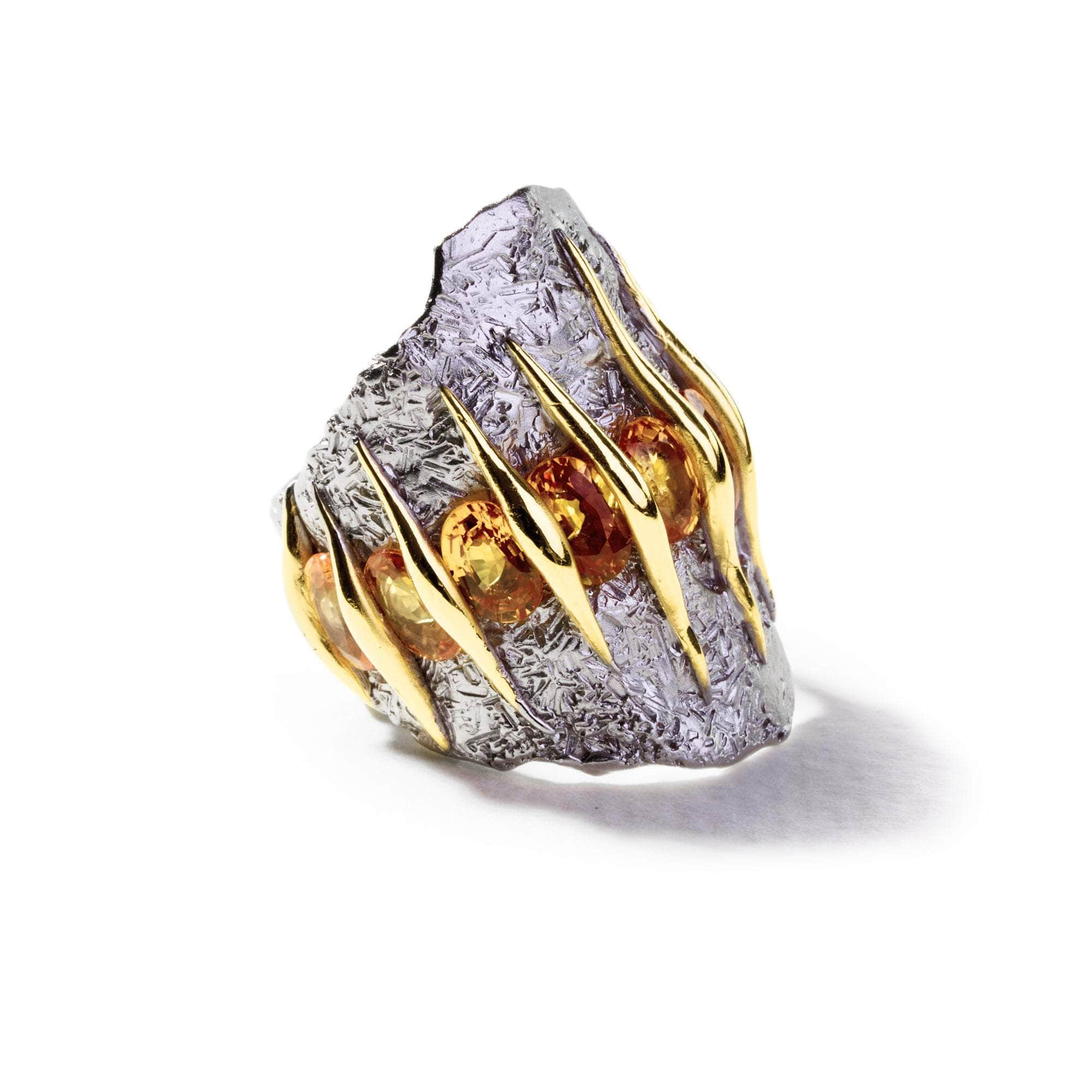 Areth Orange Sapphire Ring GERMAN KABIRSKI