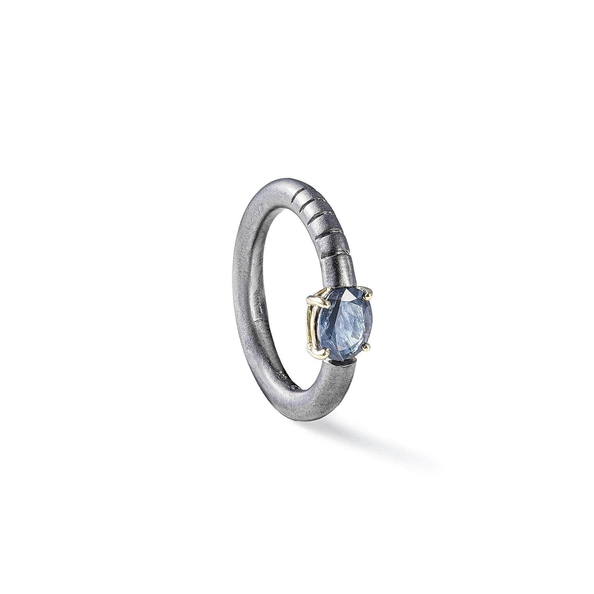 Ariadne Blue Sapphire Ring (Black Rhodium) GERMAN KABIRSKI