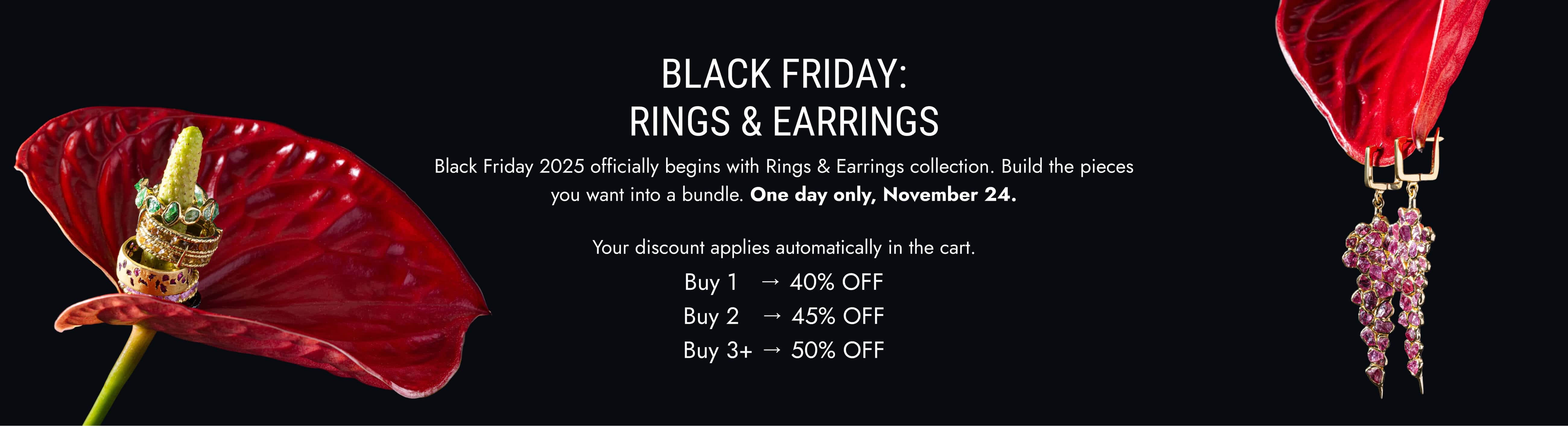 black friday earrings and rings
