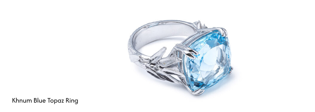 Khnum Blue Topaz Ring