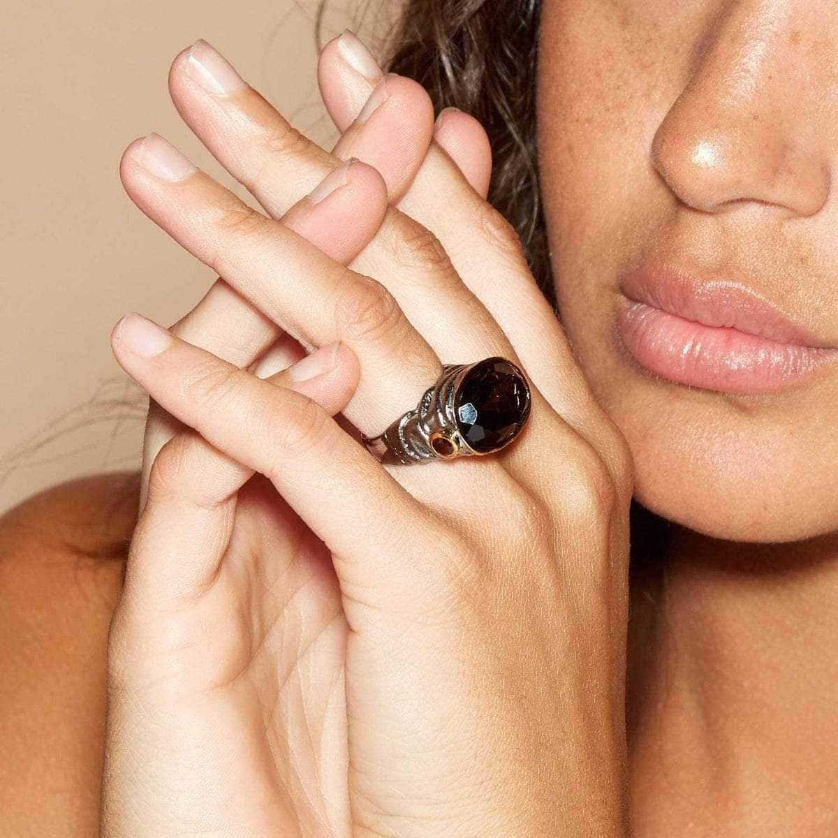 Gliese Smoky Quartz Ring GERMAN KABIRSKI