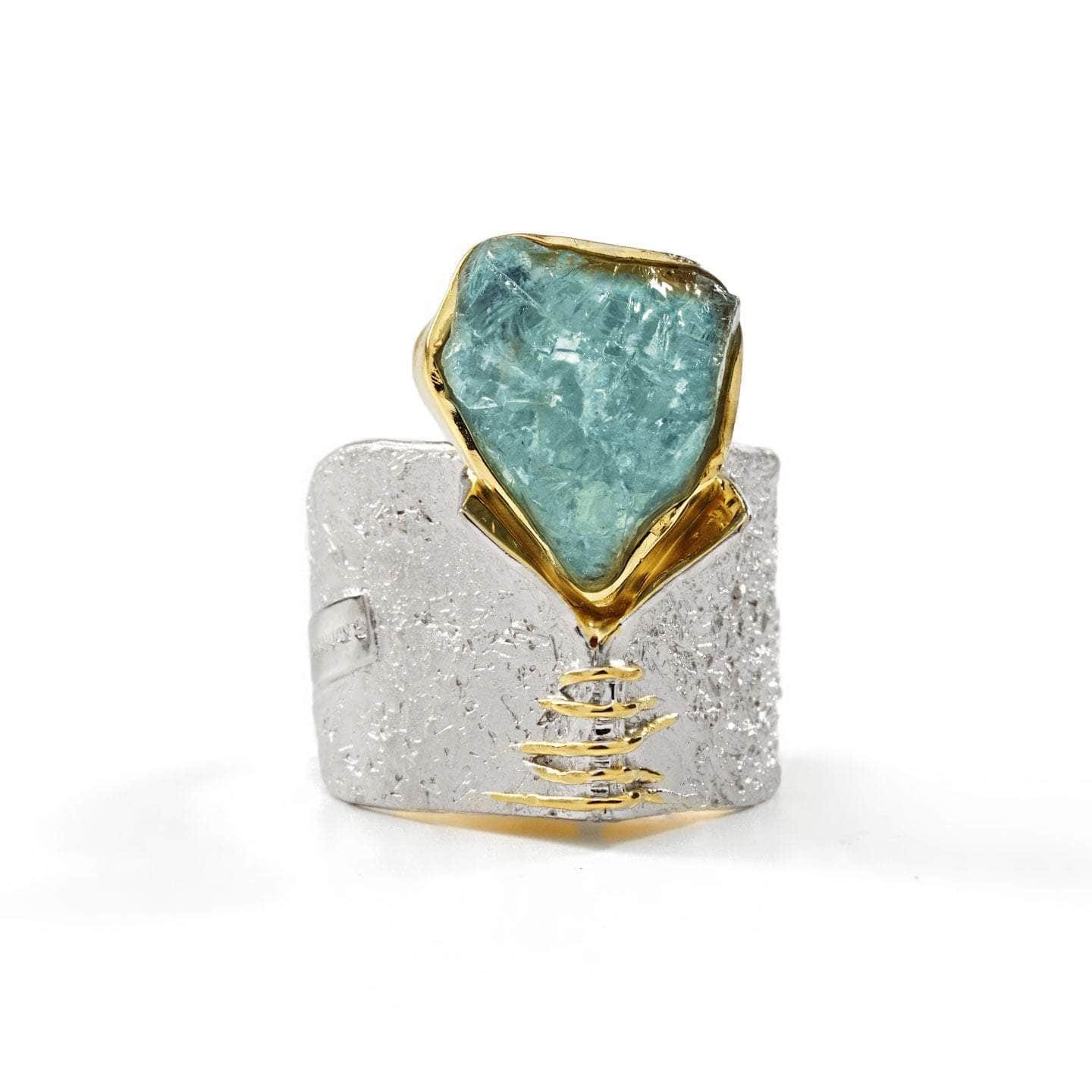 Corliss Aquamarine Rough Ring GERMAN KABIRSKI