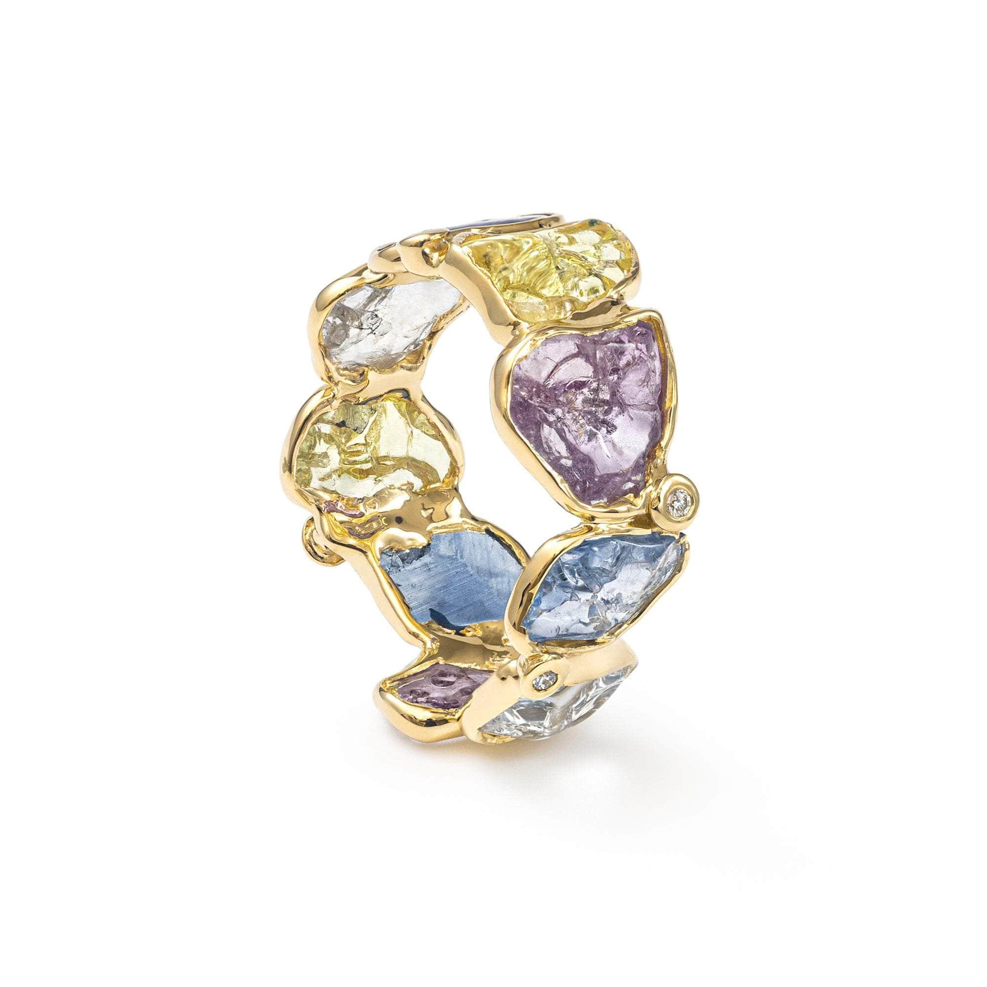 Cyrus Fancy Sapphire and Diamond Ring GERMAN KABIRSKI