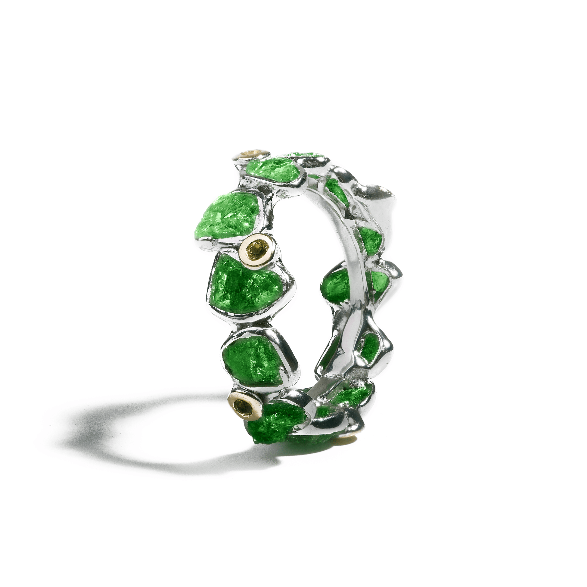 Delos Tsavorite and Peridot Ring GERMAN KABIRSKI