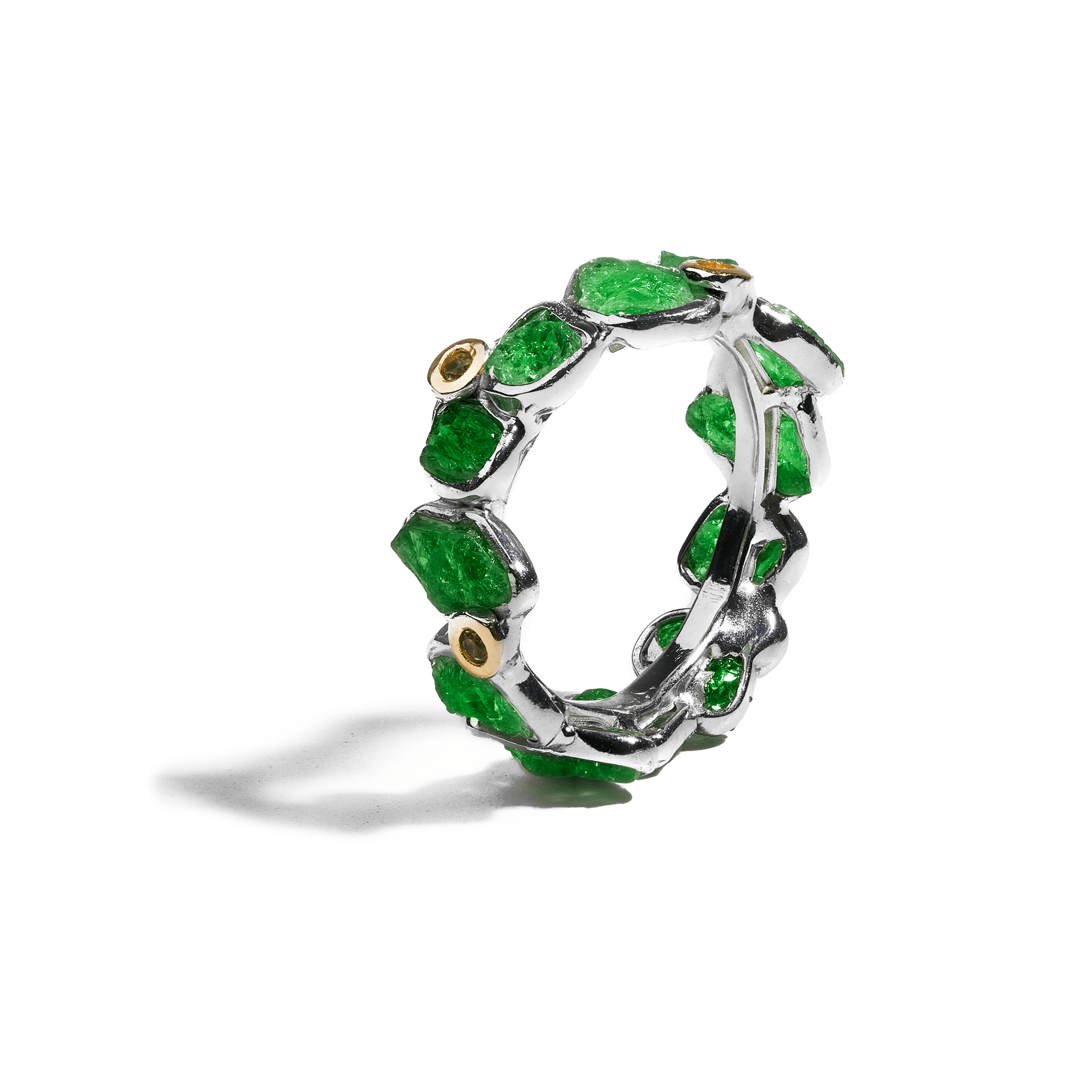 Delos Tsavorite and Peridot Ring GERMAN KABIRSKI