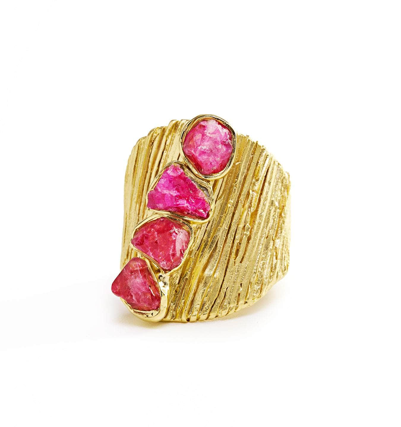 Dinn Pink Spinel Rough Ring GERMAN KABIRSKI