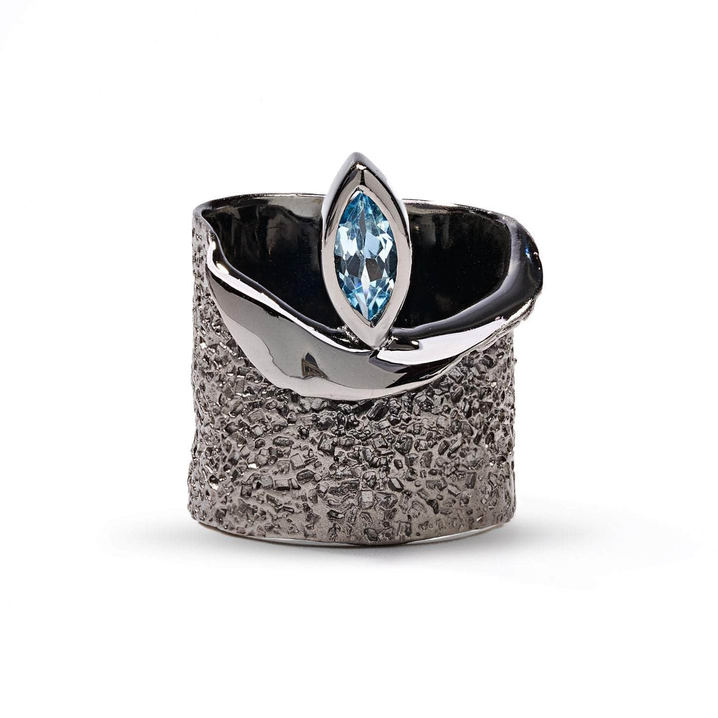 Eartha Blue Topaz Ring GERMAN KABIRSKI