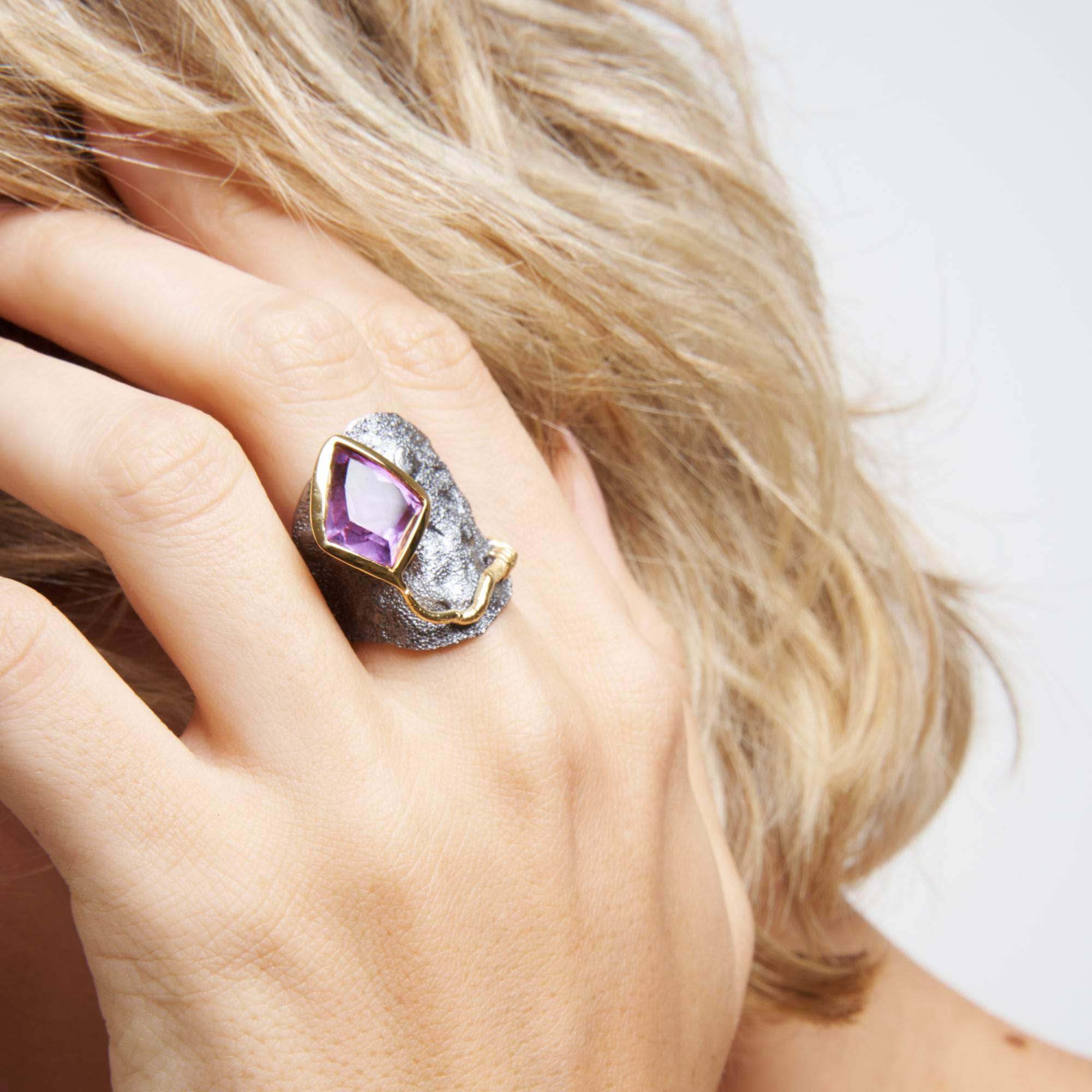 Riot Amethyst Ring GERMAN KABIRSKI