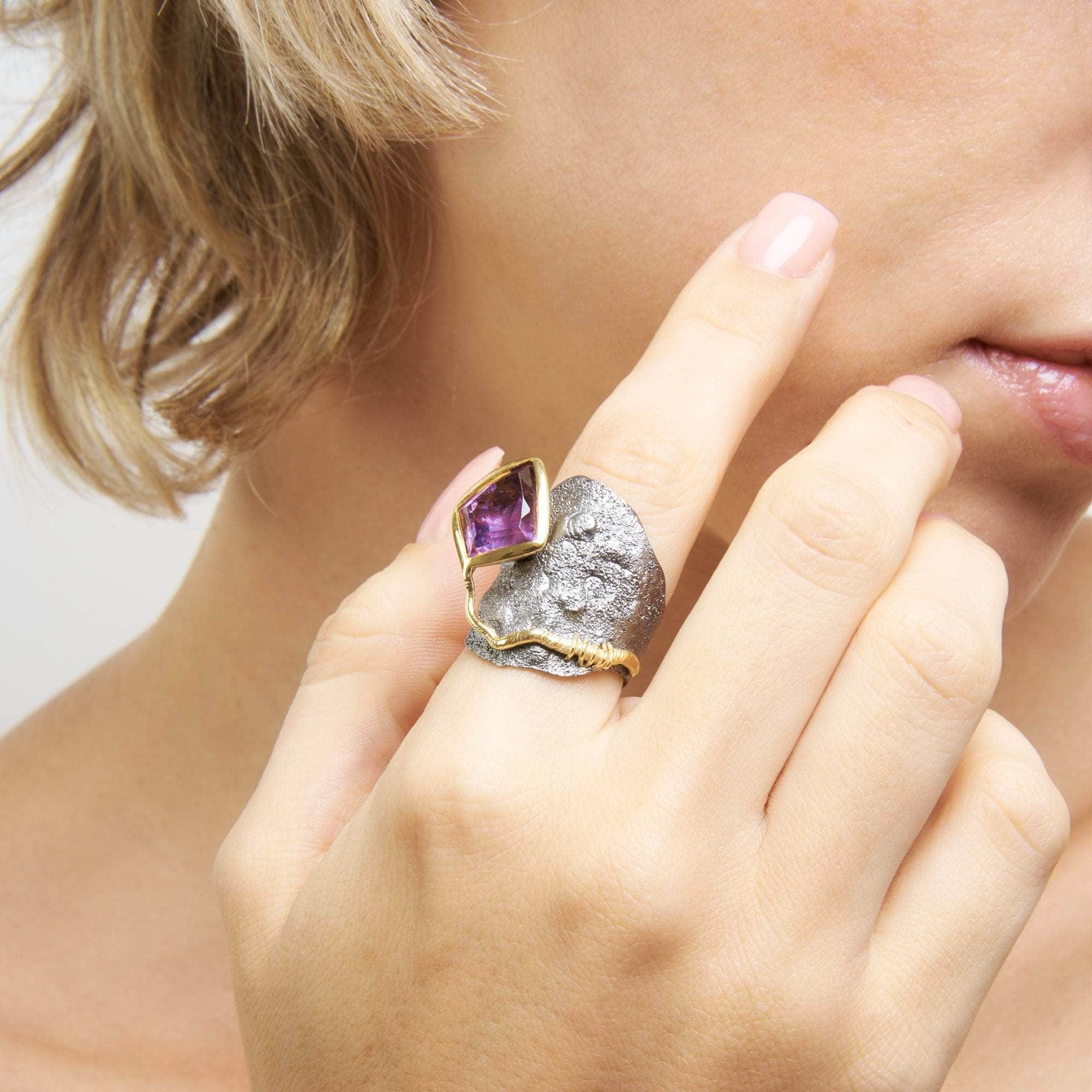 Riot Amethyst Ring GERMAN KABIRSKI