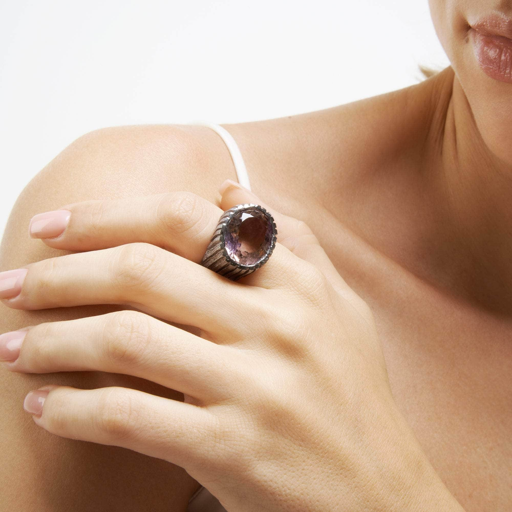 Petra Ametrine and Mixed Sapphire Ring GERMAN KABIRSKI