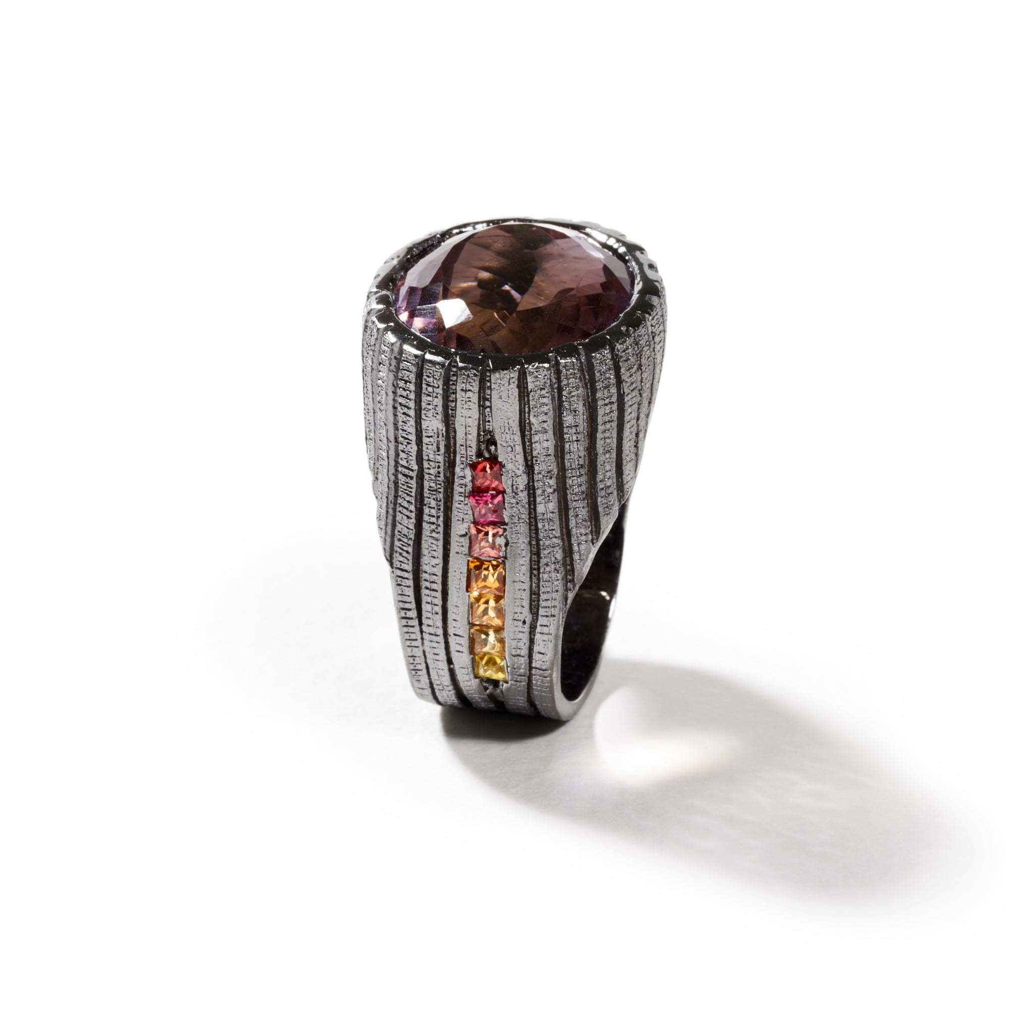 Petra Ametrine and Mixed Sapphire Ring GERMAN KABIRSKI