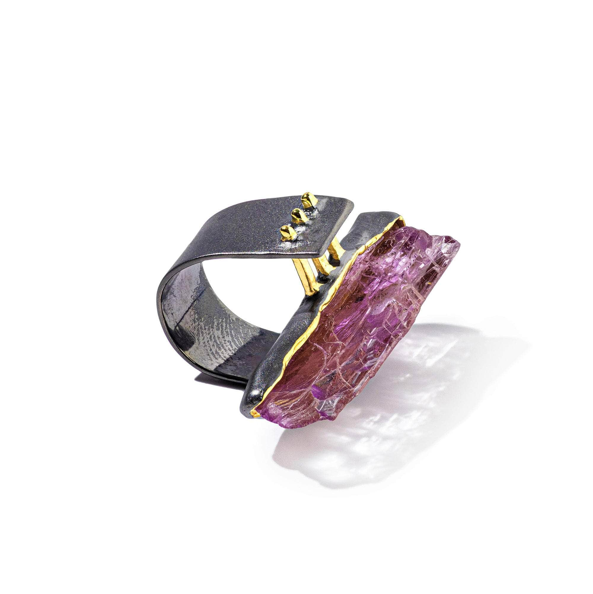 Stein Amethyst Slice Ring GERMAN KABIRSKI