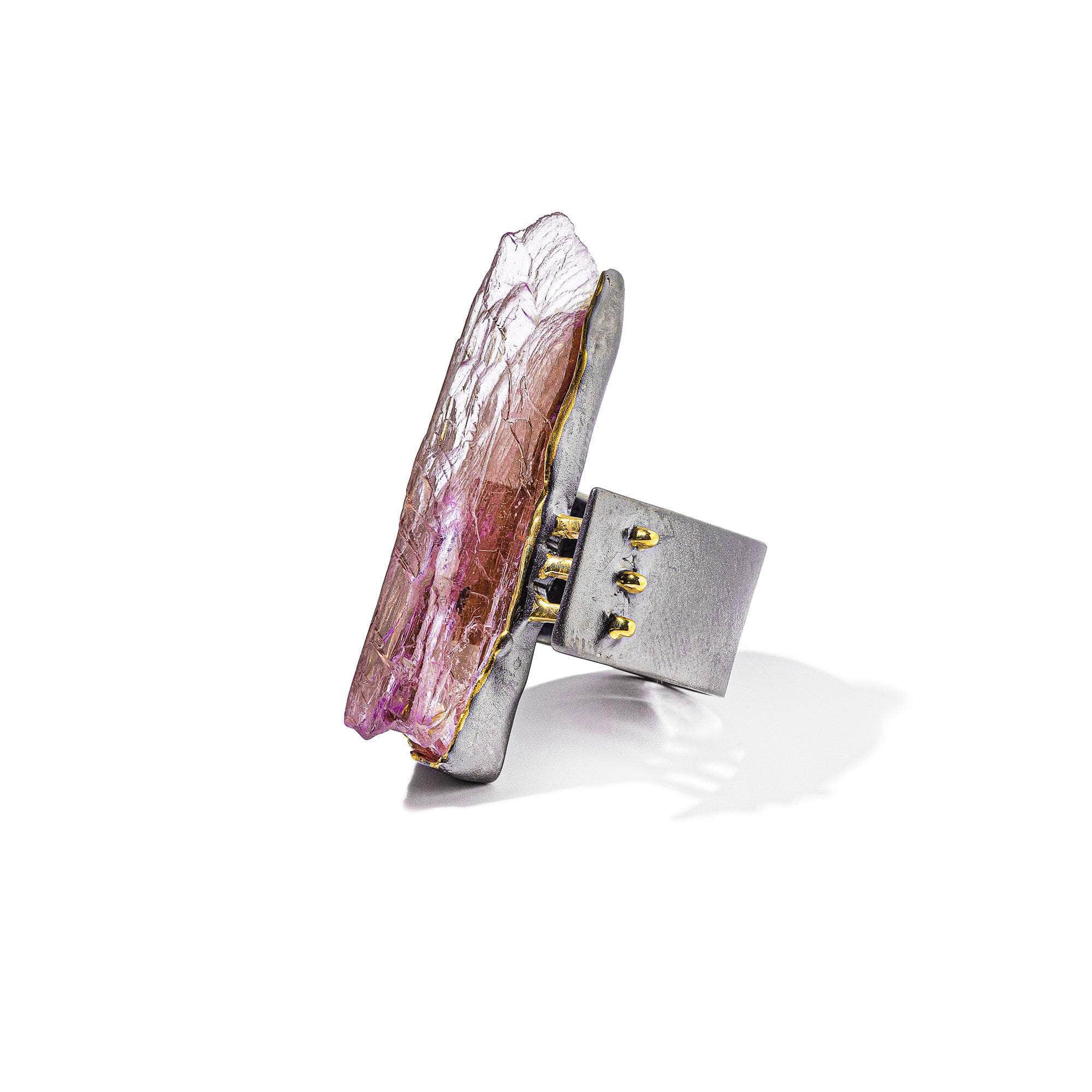 Stein Amethyst Slice Ring GERMAN KABIRSKI