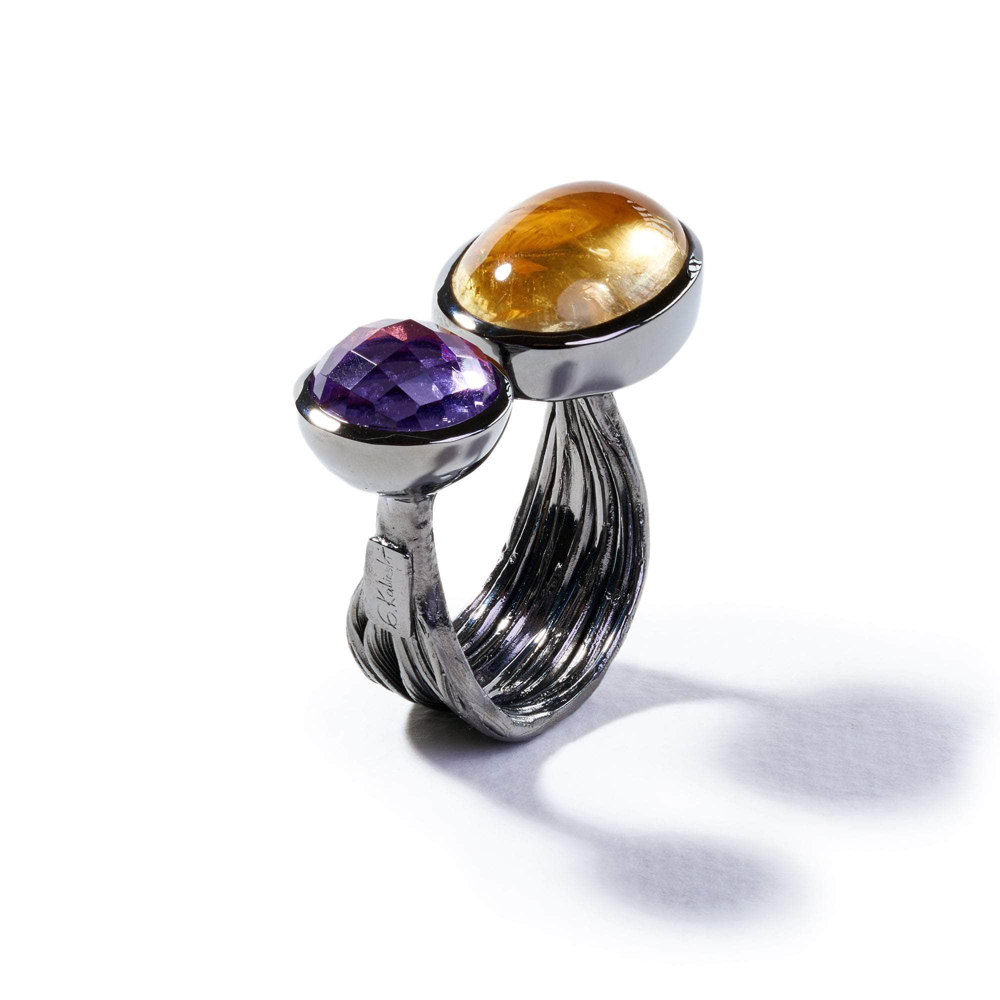 Vende Citrine and Amethyst Ring GERMAN KABIRSKI