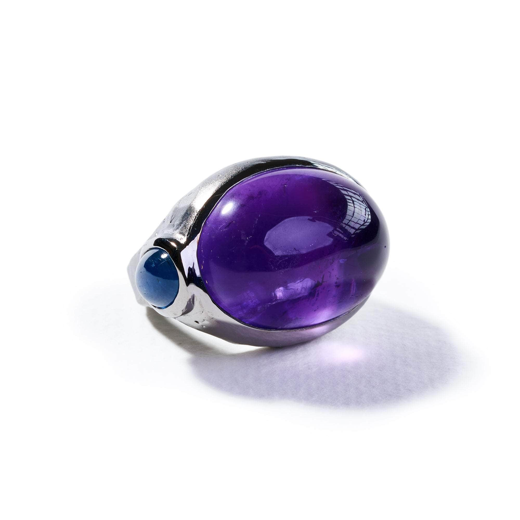 Arra Amethyst and Blue Sapphire Ring GERMAN KABIRSKI