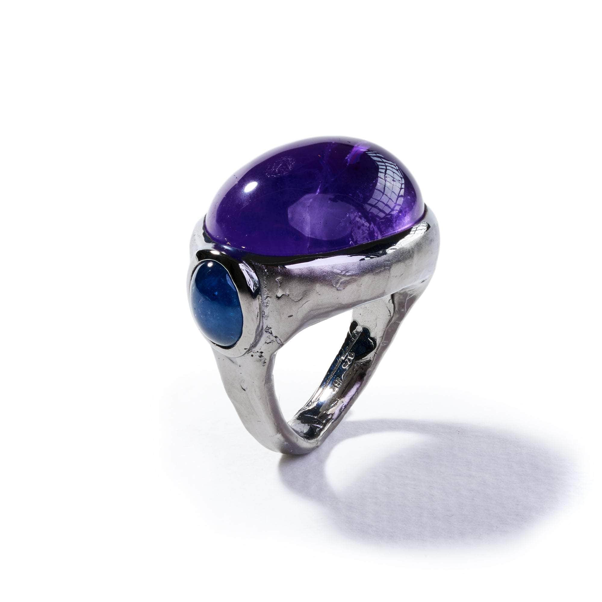 Arra Amethyst and Blue Sapphire Ring GERMAN KABIRSKI